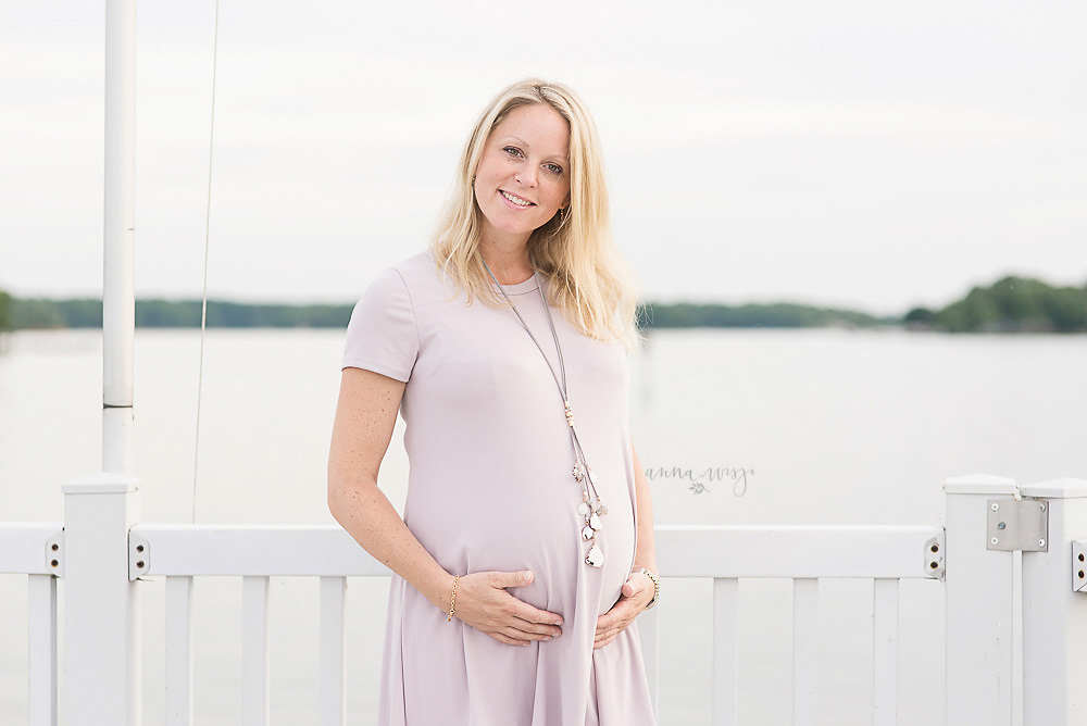 Maternity by the lake | Mooresville Maternity Photographer