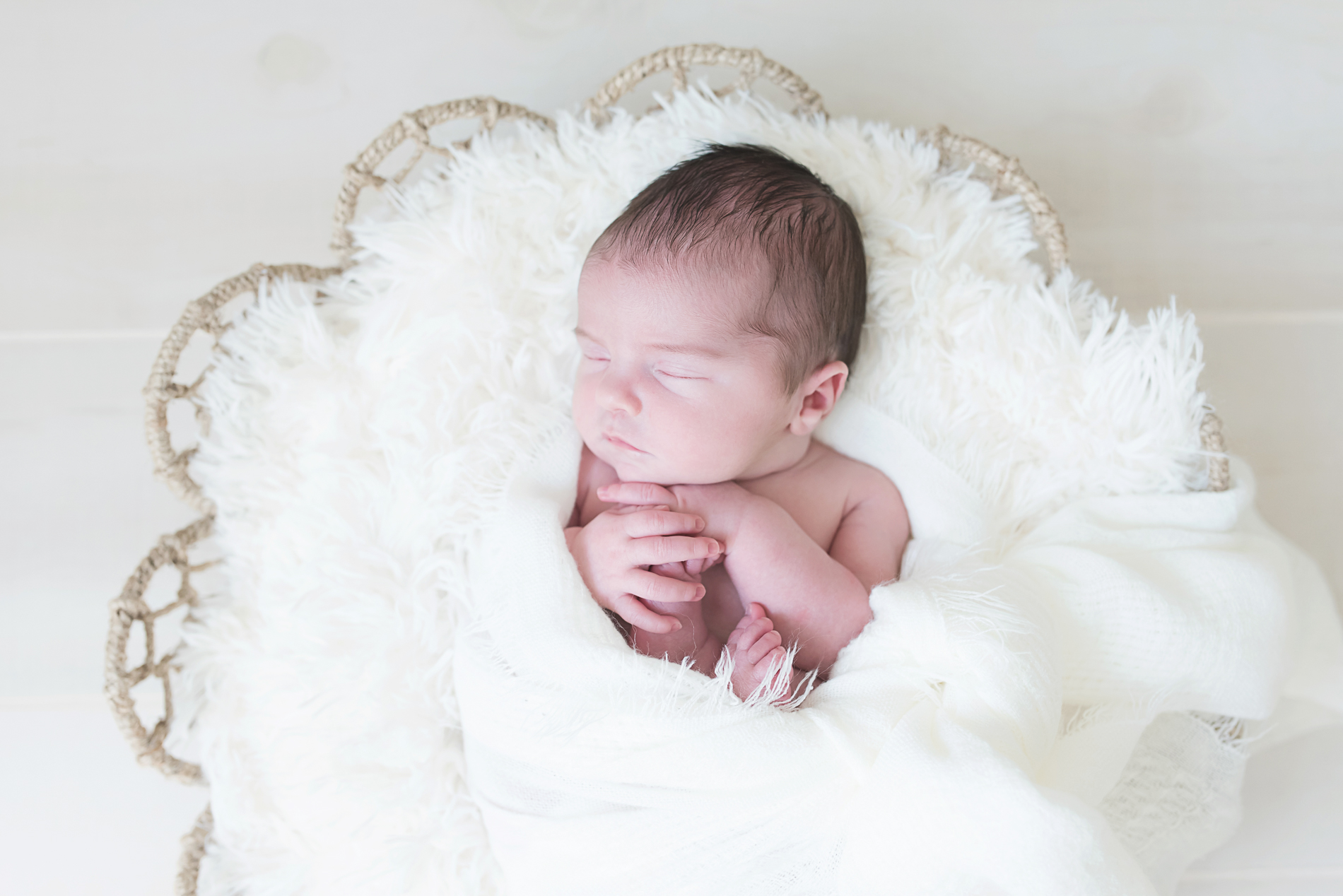 Simple Studio Newborn Session by Anna Wisjo Photography