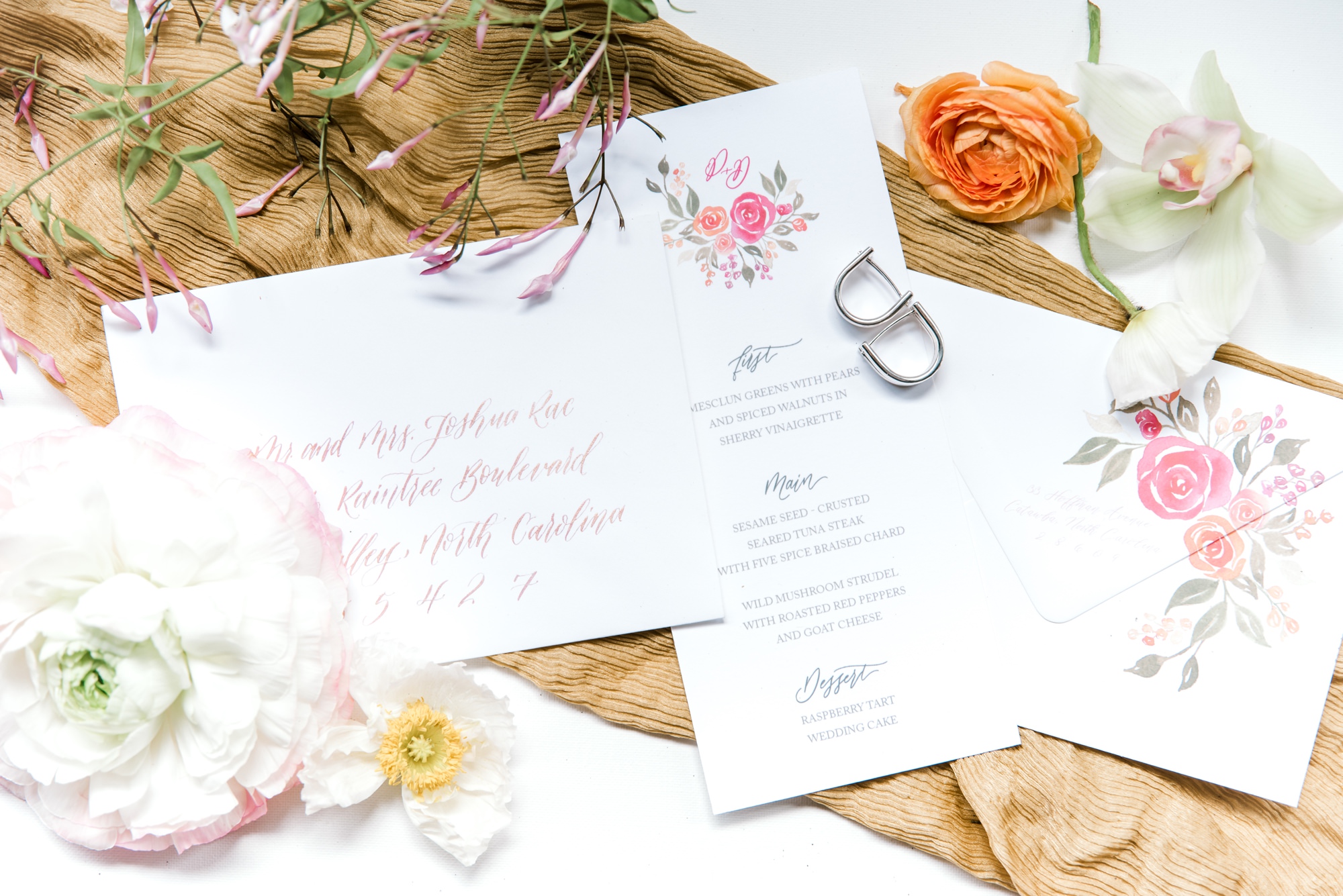 Invitation suite | NC Boho Syled Wedding | Anna Wisjo Photography