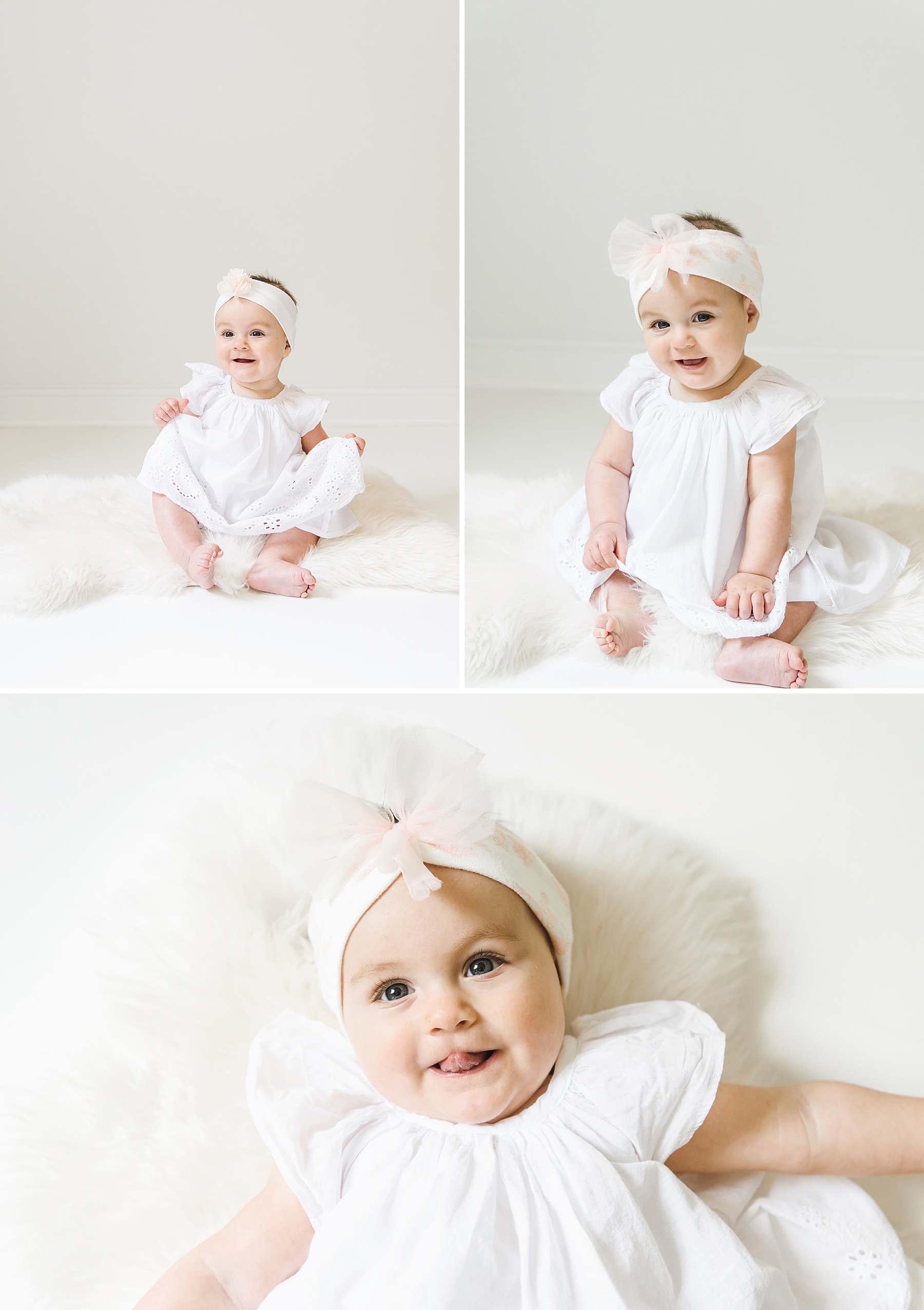 6 month studio session | Huntersville Baby Photographer