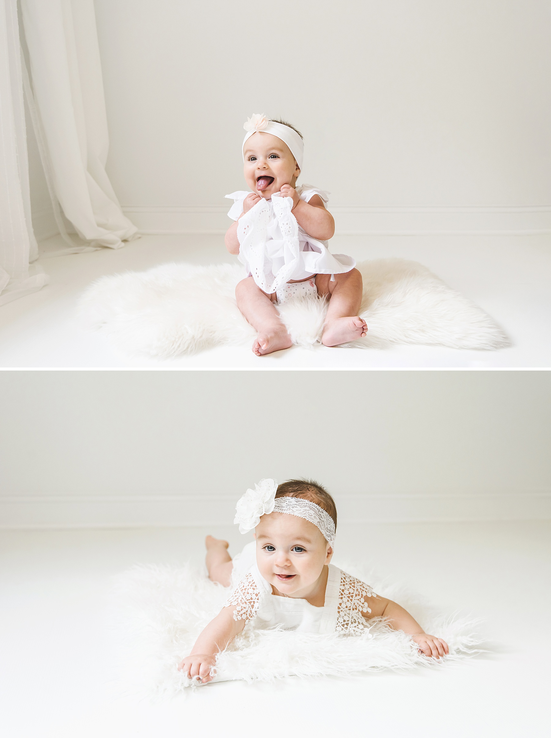 6 month studio session | Huntersville Baby Photographer