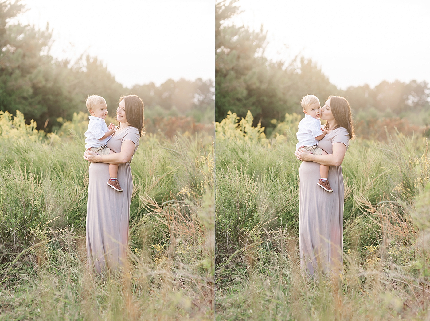 Mom and toddler son interacting | Photo by Davidson Maternity Photographer Anna Wisjo