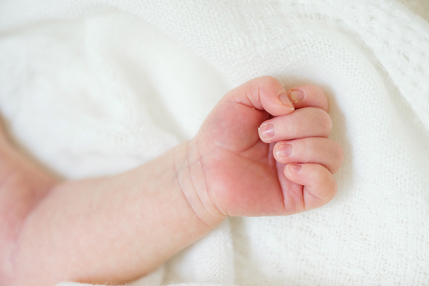 Newborn baby's hand | Photo by Anna Wisjo Photography 