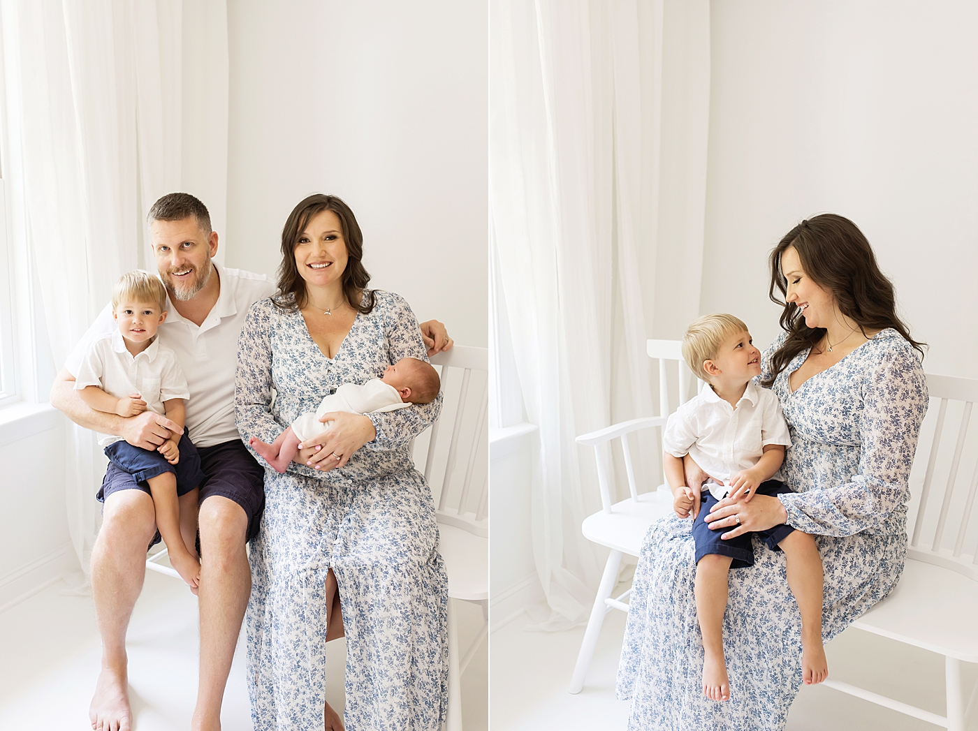 Family smiling with newborn baby | Photo by Denver NC Newborn Photographer Anna Wisjo Photography