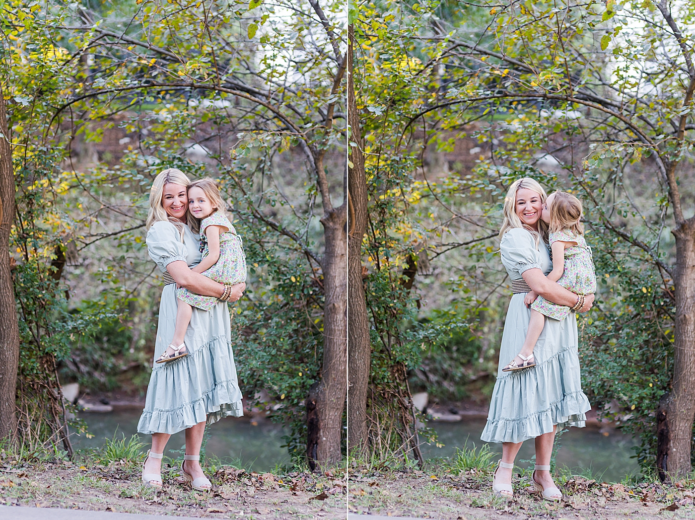 Mom and daughter snuggling in the park | Photo by Anna Wisjo Photography