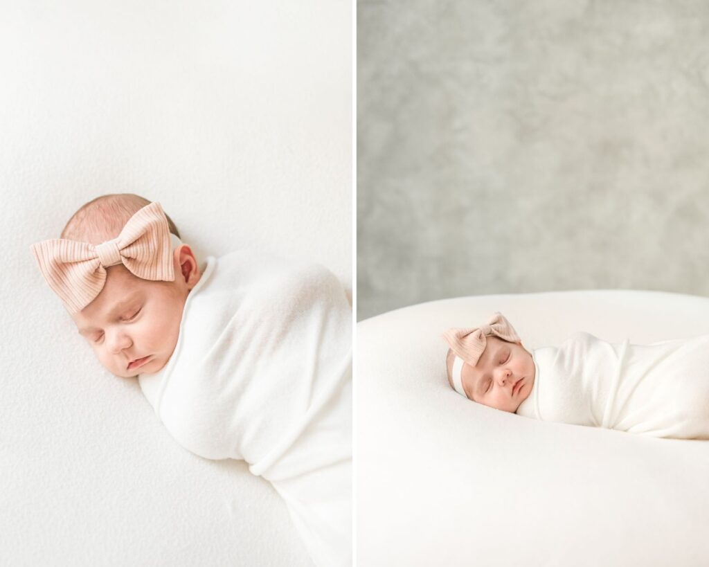 Baby Logan on the beanbag | Anna Wisjo Photography